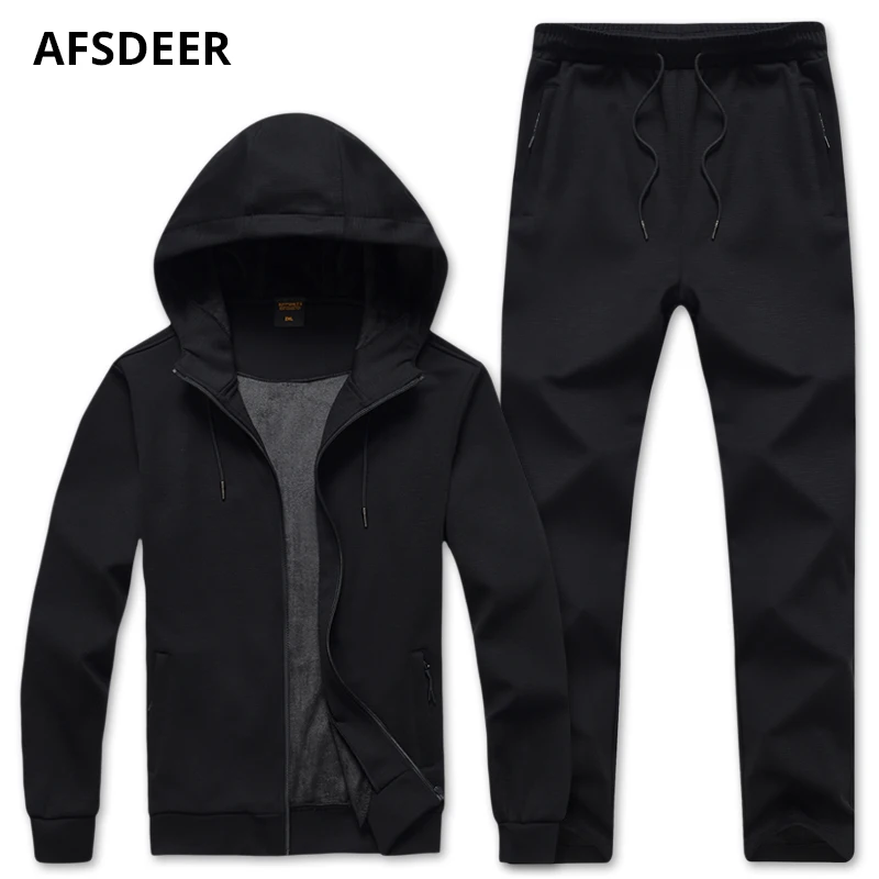 Clothes for Men Sweat Suit Gym Velour Brand Tracksuit Man Casual