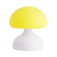Usb Rechargeable Cartoon Silicone Mushroom Led Night Light Table Lamp Bedroom Decor Battery Powered + Hanging Hook