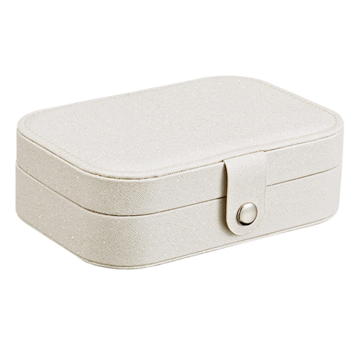

Korean Style Fresh An Girl Earrings Plate Jewelry Box Protable Leather Earrings Ring Multi-function Jewelry Storage Box