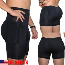 Мужское нижнее белье с подкладом для увеличения ягодиц, нижнее белье для мальчиков, S-3XL, мужские однотонные кальсоны для мужчин, интимная одежда