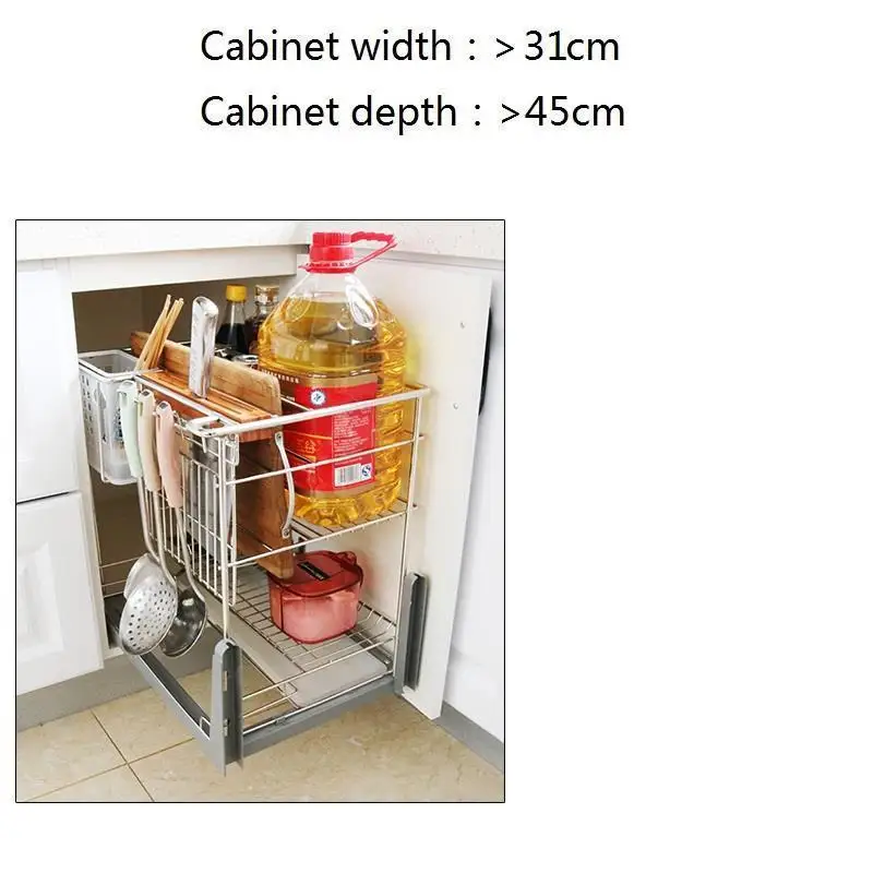 Para Colgar En La Ducha Cocina Organizador Dish Drainer Mutfak Malzemeleri Stainless Steel Rack Organizer Kitchen Cabinet Basket