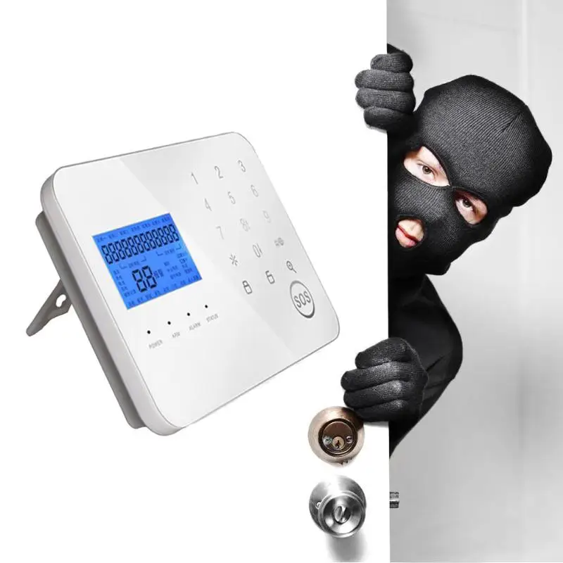 

Touch PSTN/ GSM Dual Network Intelligent Burglar Alarm System Smart Home Garage Detector Motion Sensor Security Alarm System