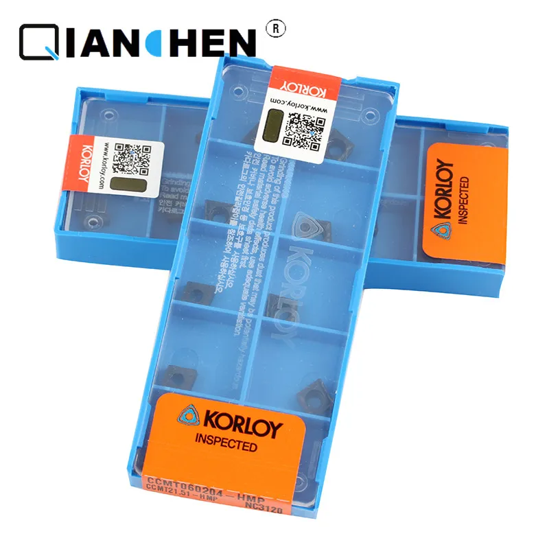 

Genuine original high quality high-performance Korea Korloy CCMT060204-HMP NC3120 (10pcs/lot) CNC industry turning tool inserts