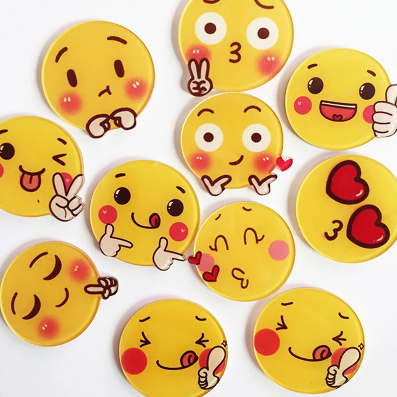 

1PCs/Set Funny Emjoy Sweet Smile Plastic Badges Icons On The Backpack Pin On Badge Decoration Badges For Clothing