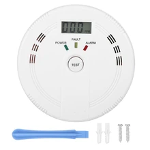 ЖК-дисплей со датчик утечки газа Угарный газ Предупреждение ющий детектор сигнализации