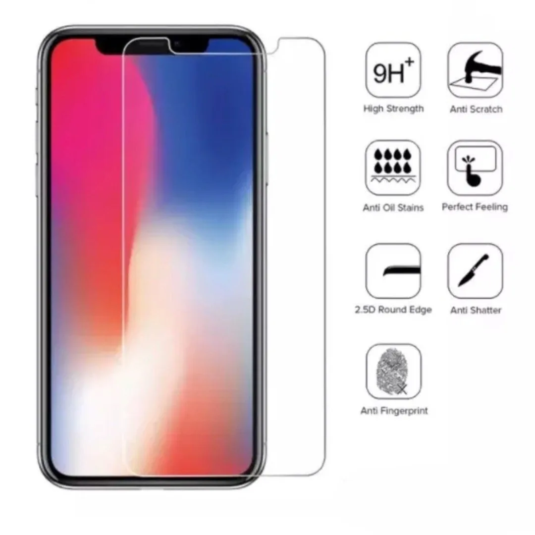 9H Hardness Front Tempered Glass Screen Protector Film For iPhone X XS