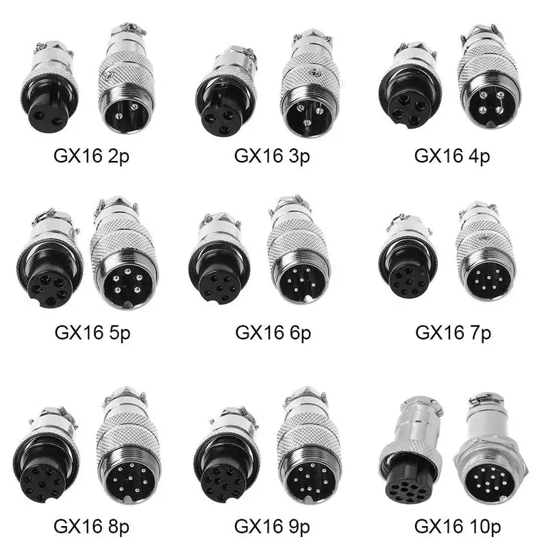 1 комплект GX16 2 / 3/4/5/6/7/8/9 контактный разъем для подключения к проводной панели