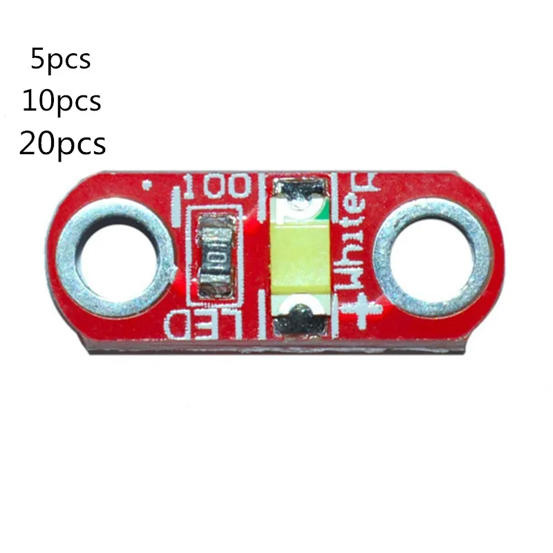 

CLAITE 5PCS 10PCS 20PCS 40mA SMD Module White Light LED Module for Lilypad Voltage 3V to 5V