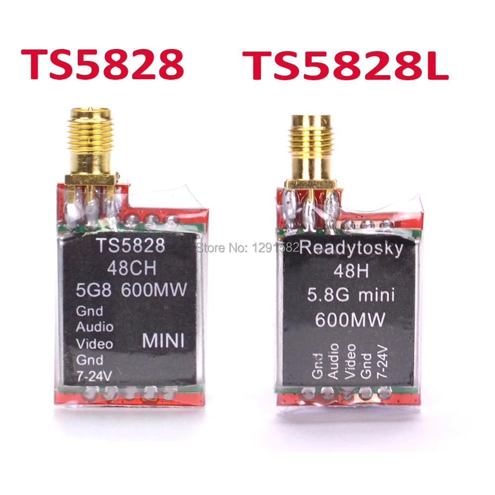 

TS5828 / TS5828L Micro 5.8G 600mW 48CH Mini Wireless A/V Transmitting FPV Transmitter