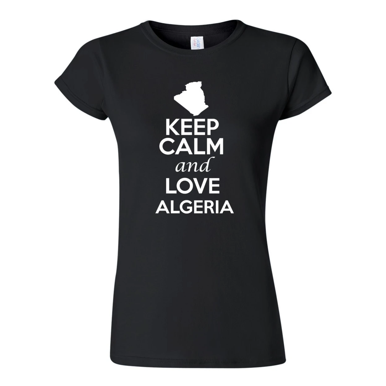Junior Keep Calm And Love Algeria Country патриотическая новинка футболка 1245 г. | Женская одежда