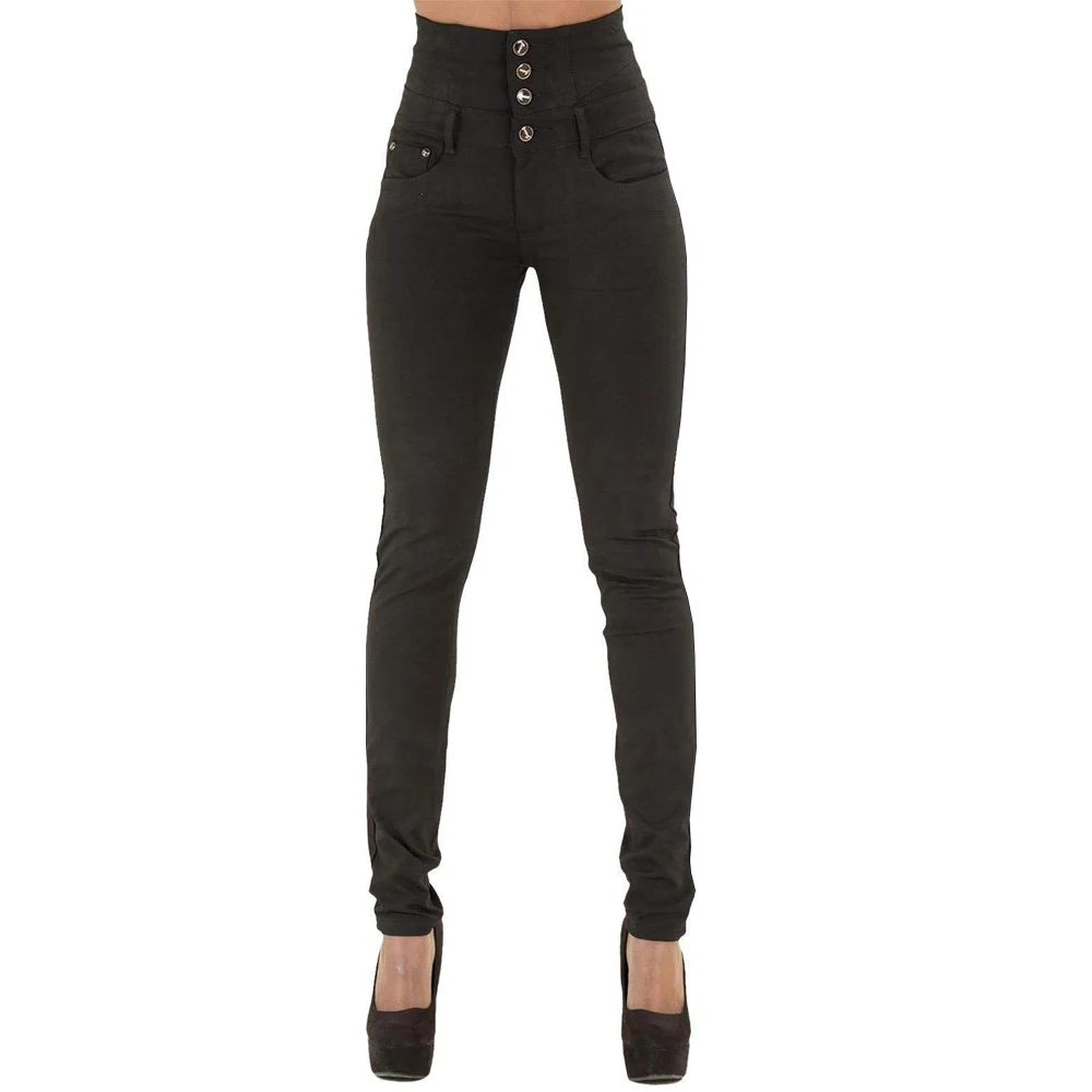 Брюки Стрейч Женские С Высокой Талией Купить