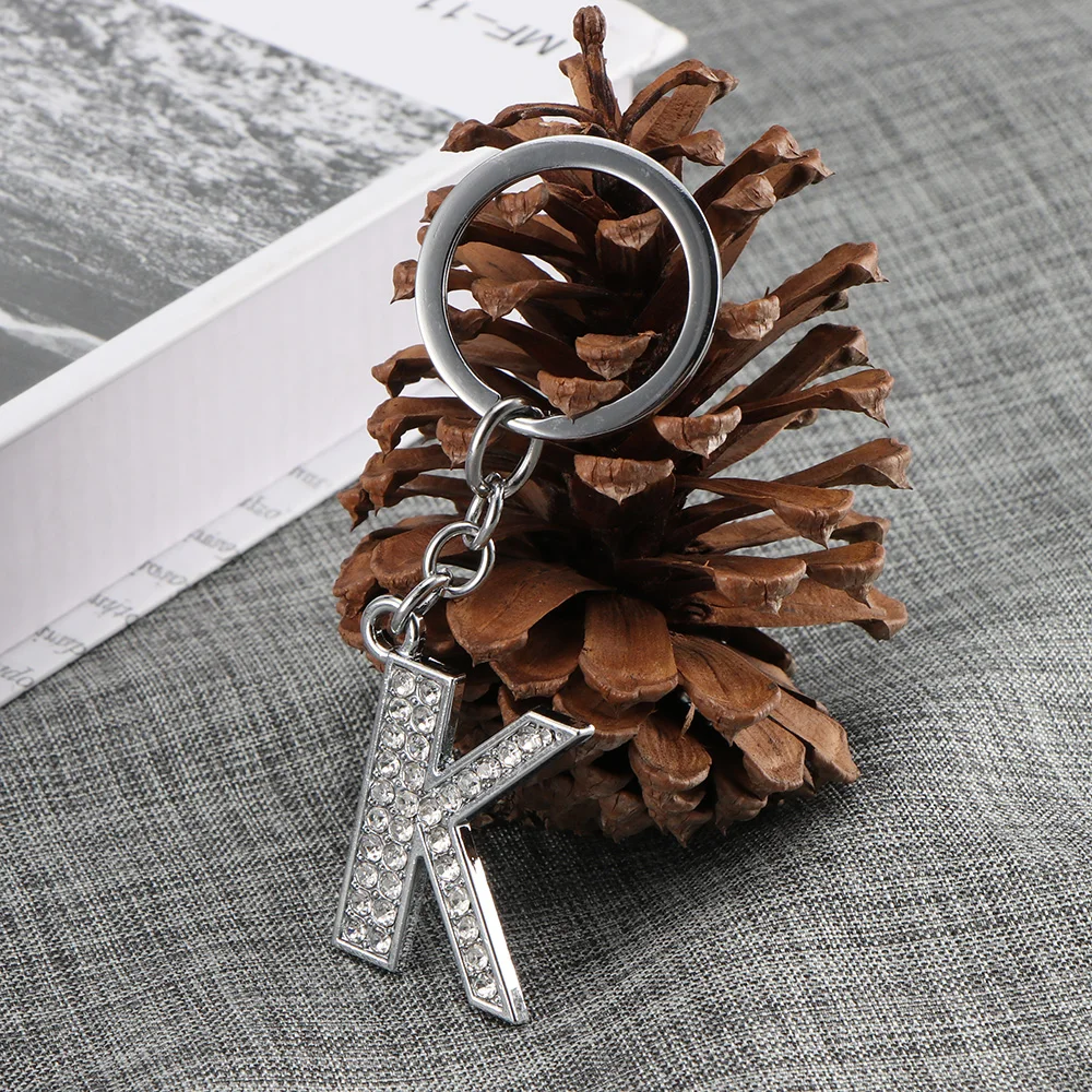 Personality Letter K Keychain Classic High Grade Fashion Charm Cubic 