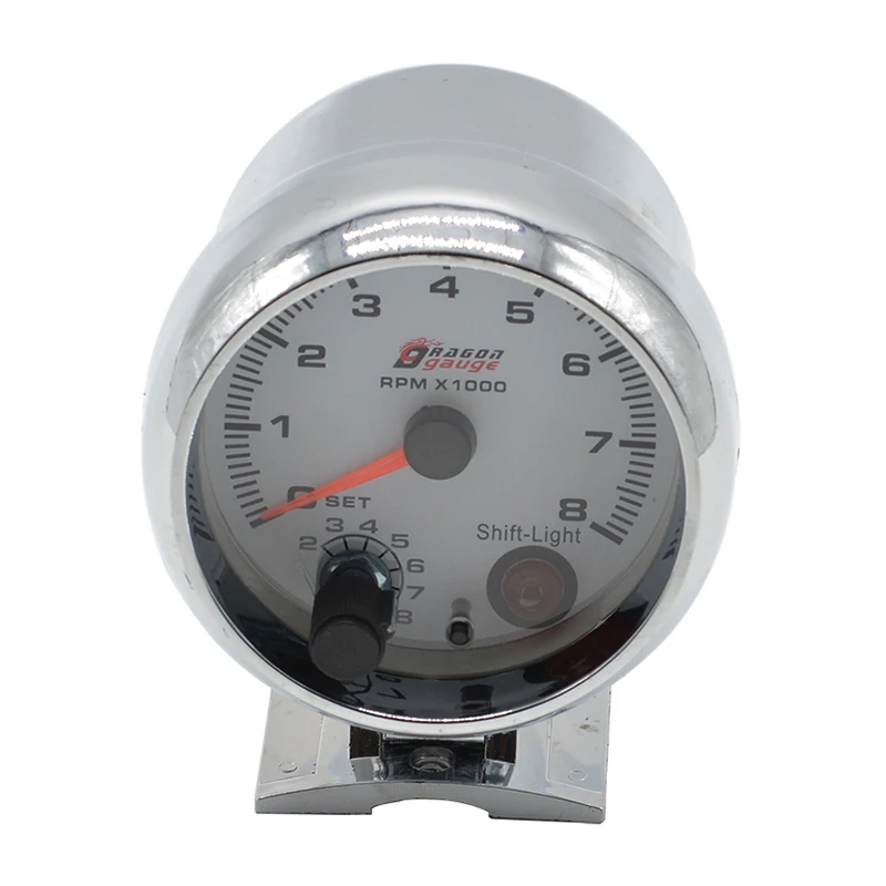 Dragon Gauge Auto CAr Racing Tachometer RPM Tacho Gauge Shift