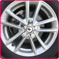 4 шт. хромированная крышка для автомобильных колес с логотипом диких лошадей, защитная крышка для автомобильных колес премиум класса