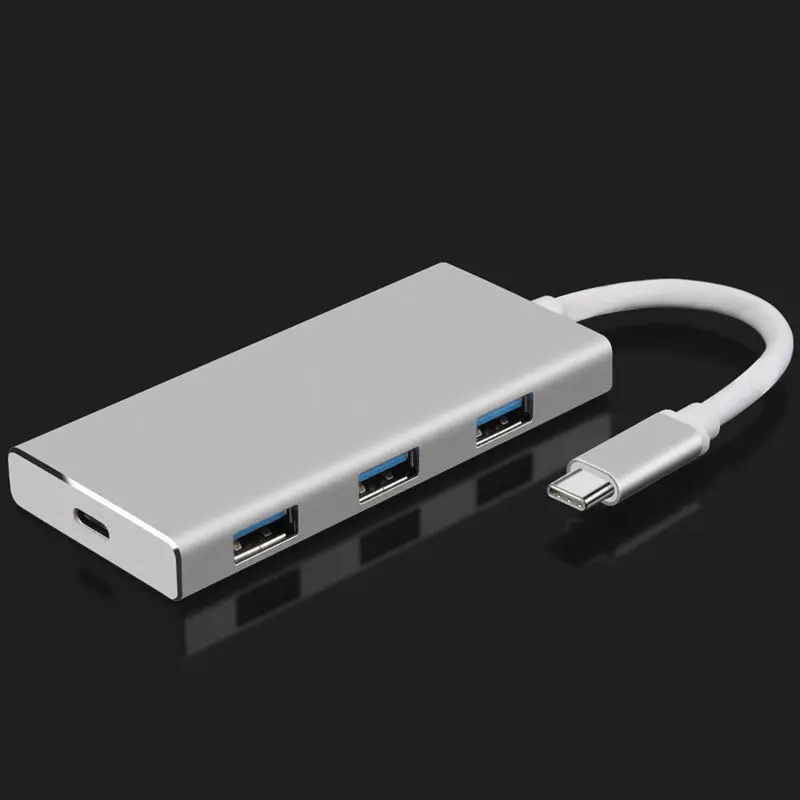 7 в 1 Usb-C концентратор адаптер с 3 Usb 3,0 портов/Hdmi выход/type C зарядный порт/Sd/Micro-Sd кард-ридер