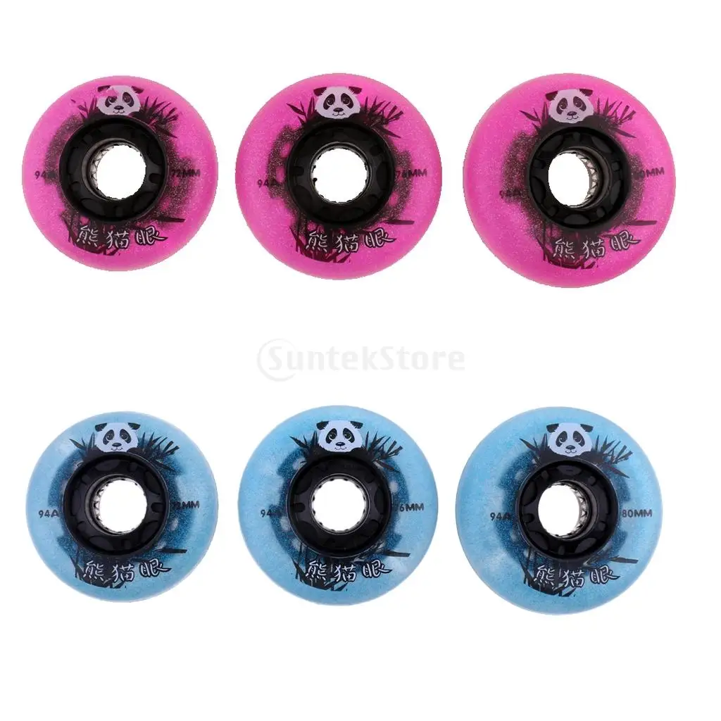 

PU Light Up Roller Skates Wheel Replacement for Inline Speed Hockey Skates 94a