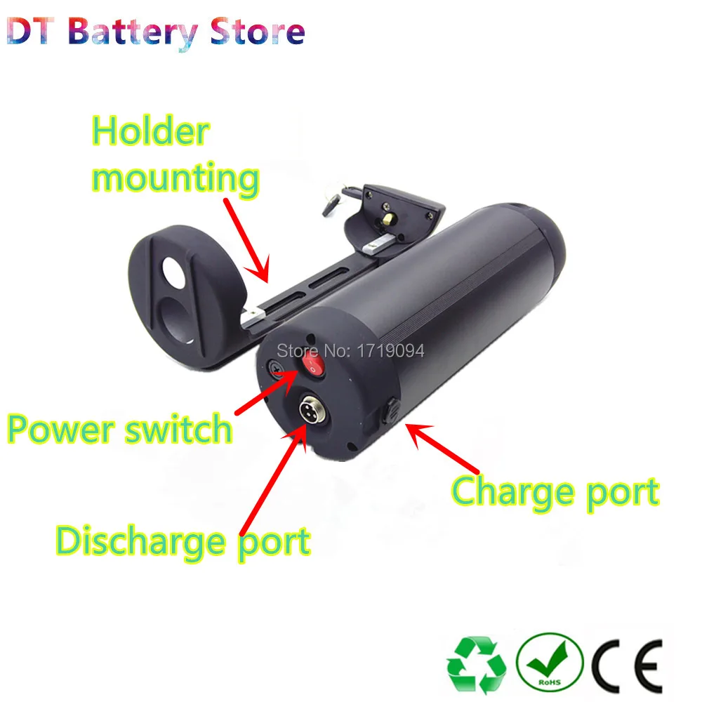 

Free shipping bafang BBS01/BBS01B BBS02/BBS02B tongsheng TSDZ3 TSDZ2 mid motor 250w 350w 500w 750w ebike battery