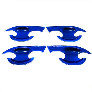 

For Tiguan 2010 2011 2012 2013 2014 2015 Stainless Steel Side Door Scuff Handle Bowl Circle Sticker Cover Car Styling Accessory