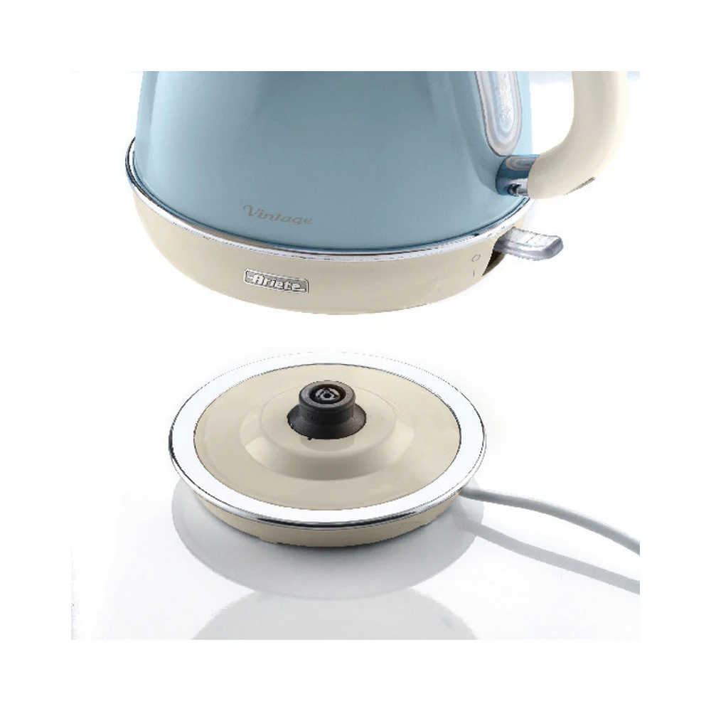 Чайник Ariete Vintage 2869/05 голубой стильный ретродизайн объем 1 7 литра поворот на 360