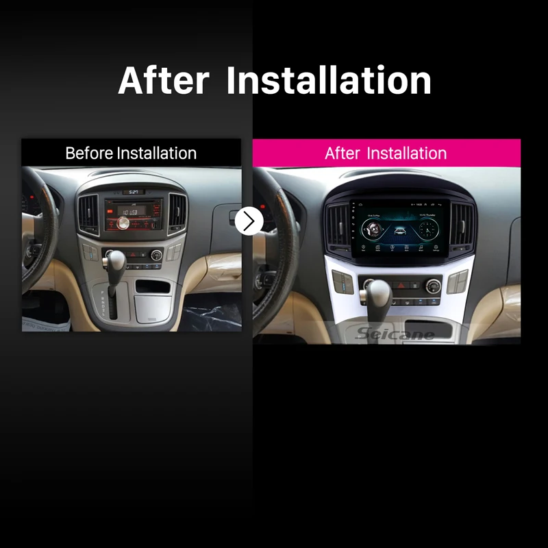 Seicane 10 1 &quotAndroid 8 Автомагнитола для hyundai 2016 2017 Starex H Wagon gps навигация радио плеер