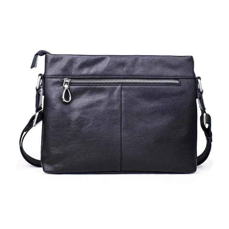 

Luxury Genuine Leather Business Men Shoulder Bag High Quality Cow Leather Crossbody Bag Fashion Multi-pocket Leather Bag Male