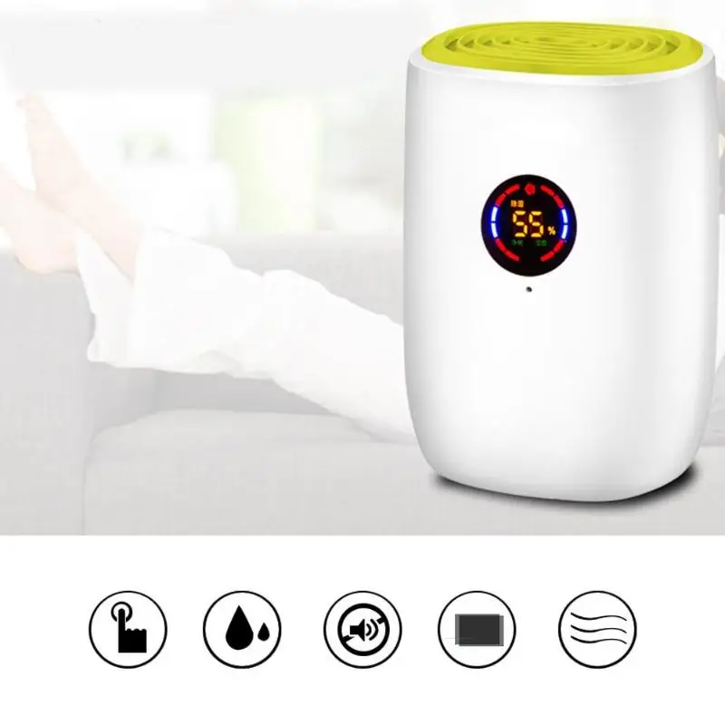  800ML Electric Air Dehumidifier Mini Portable Air Dehumidifier for Home LED Display Electric Room D - 32962701240