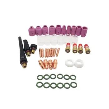 

49Pcs Glass Nozzle Sets Gas Lens Assorted Size Kit for Welding Torch