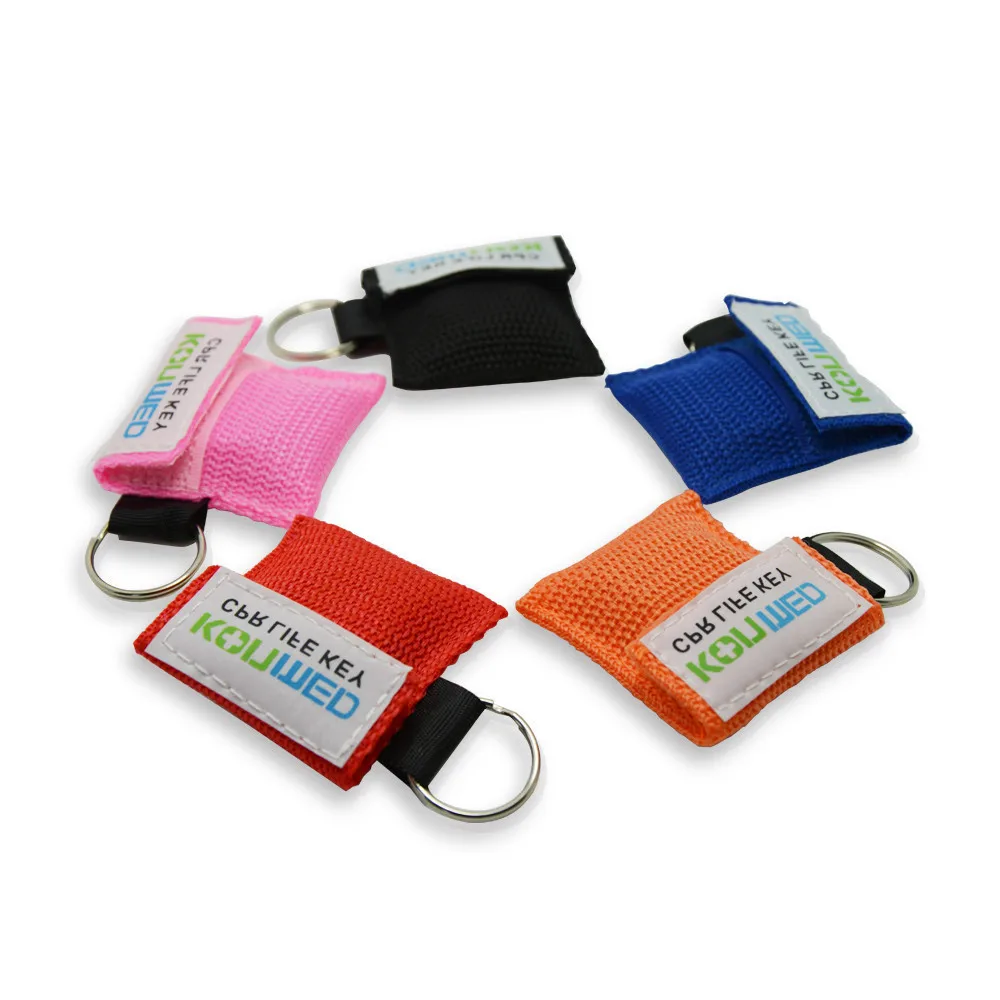 

100 Pcs /lot Cpr Mask With Keychain Cpr Face Shield For Cpr/aed 6 Colors New New