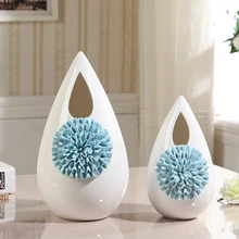 European Modern Simple Living Room Tv Cabinet Entrance Porcelain Size Ornaments Creative Fashion Vase Home Decorations new chinese zen ceramic pure copper ornaments living room tv cabinet entrance crafts home model room soft decorations