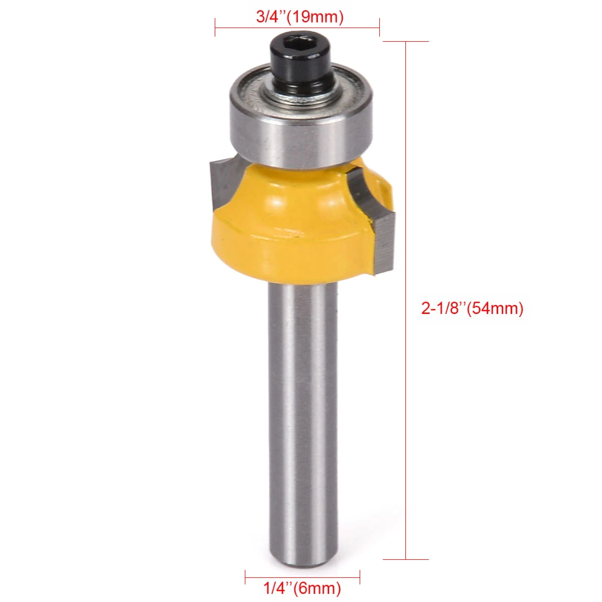 1/4" Shank Round Over Beading Edging Router Bit Radius Straight End