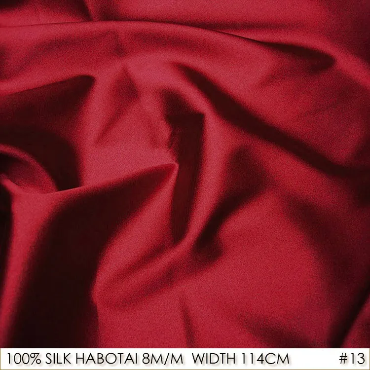 [Распродажа] шелк HABOTAI 114 см ширина 8 мм/100% чистый ткань краситель для штор/платье
