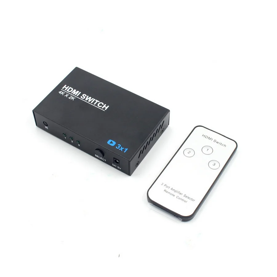 Сплиттер HDMI 3x1 4K * 2K 3D 1080P 3 порта переключатель входа 1 выход адаптер для HDTV 50 шт. |