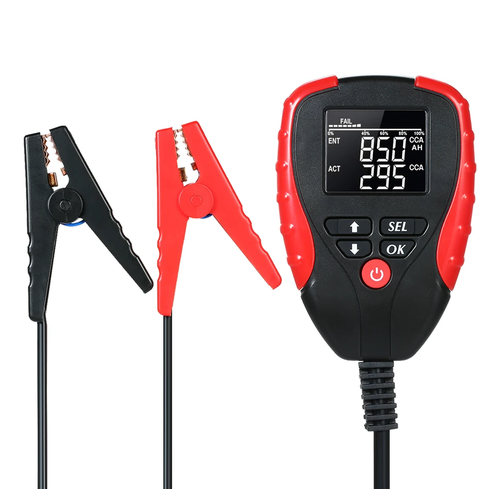 

Digital 12V Car Battery Tester with CCA Mode Automotive Battery Load Tester and Analyzer Automobile Vehicle Battery Tester