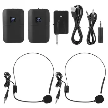 

Portable Wireless UHF Mic Head-mounted Microphone with Receiver Transmitter Microphones 2019 new style