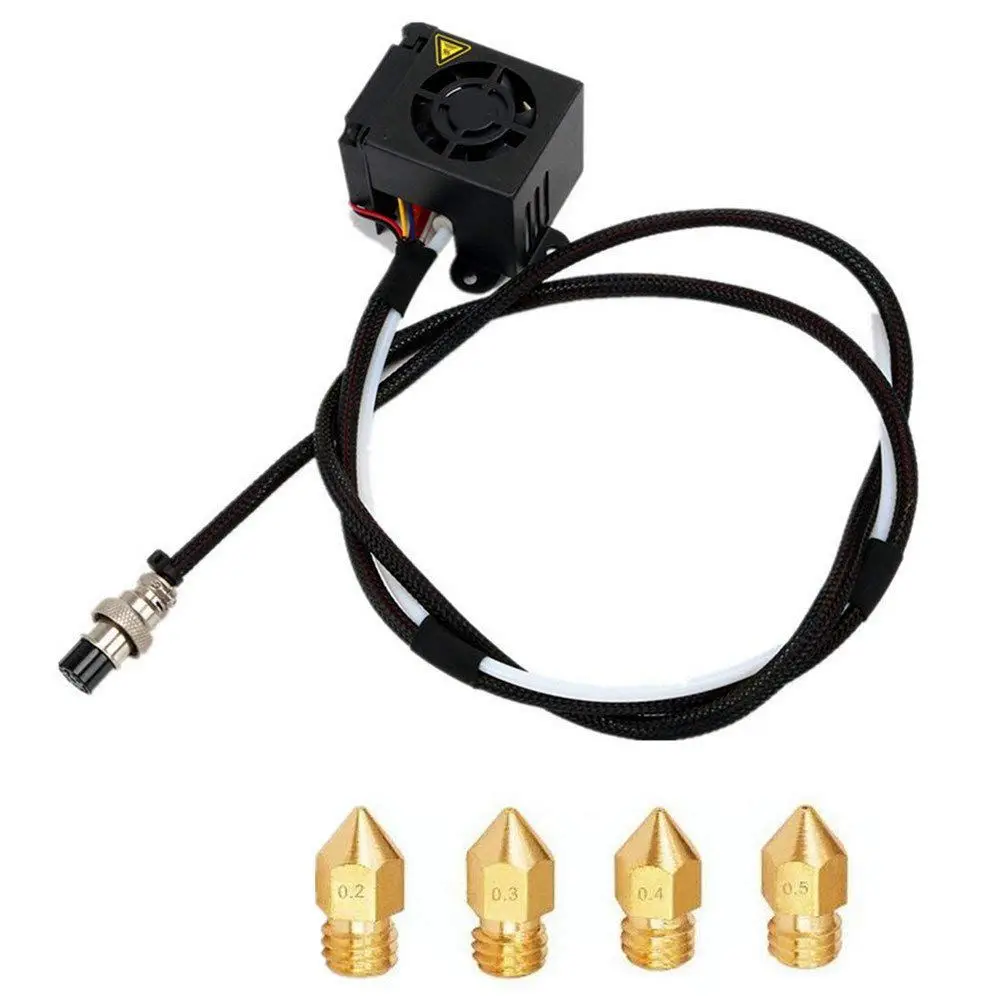 

3D Printers Replacement Parts/Accessories Full Assemble MK8 Extruder Hot End Kits (with Nozzle 0.4mm /0.2mm /0.3mm /0.5mm) For