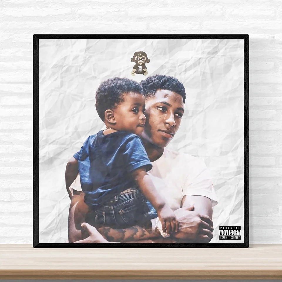 

Young Boy Never Broke Again Ain't Too Long Album Cover Poster Print on Canvas Home Decor Wall Art No Frame