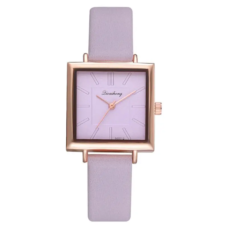 

2019 Square Women Bracelet Watch Contracted Leather Crystal WristWatches Women Dress Ladies Quartz Clock Dropshiping Reloj Mujer