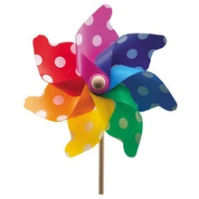 Rainbow-UV-resistant и weatherproof-windmill: 32 cm, стоящая высота: 60 cm(Радуга