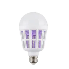 15 Вт светодиодный антимоскитная лампа E27/B22 светодиодный лампы для домашнего освещения мухобойка, лампа-ловушка для насекомых Противомоскитный Репеллент свет