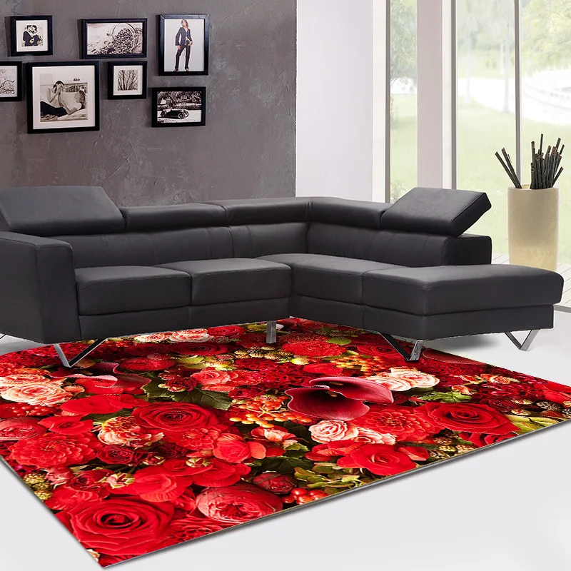 Fashion Household 3D Printed carpets for Living room coffee table large Area Rug Bedroom bedside Antiskid Mat tapete tapis salon | Дом и сад