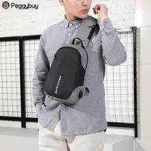 Мульти-функциональный отдых большая вместимость USB порт анти-вор Кроссбоди сумка на плечо водостойкая Мужская Слинг Грудь сумка