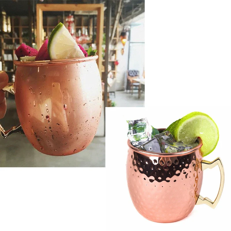 

Gift Idea- Moscow Mule Pure and Solid Copper Mugs Cups Size 18 oz Old Fashion