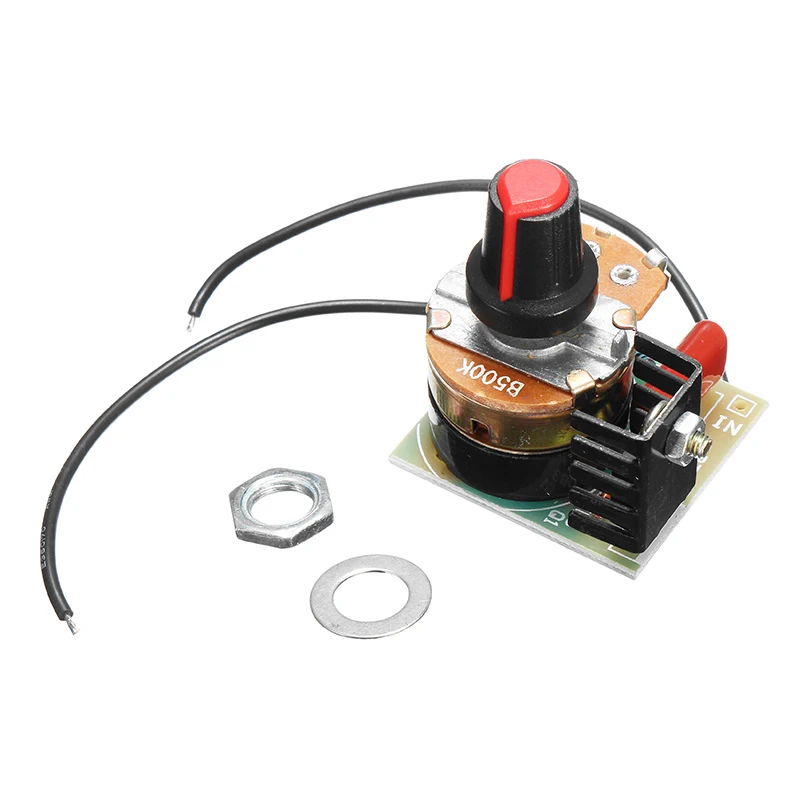 

CLAITE 220V 500W Dimming Regulator Temperature Control Speed Governor Stepless Variable Speed Dimmer NEW