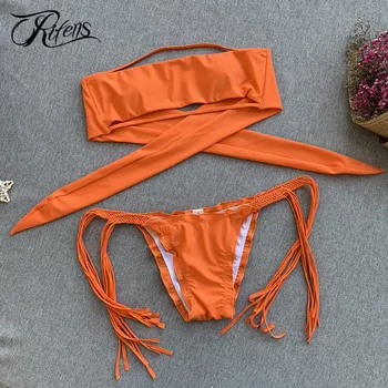 

Urifens Summer Bandage Thong Bikinis Push Up 2019 Swimming Suit For Women Beach Swimwear Sexy Strapless Swimsuit Biquinis LJN91