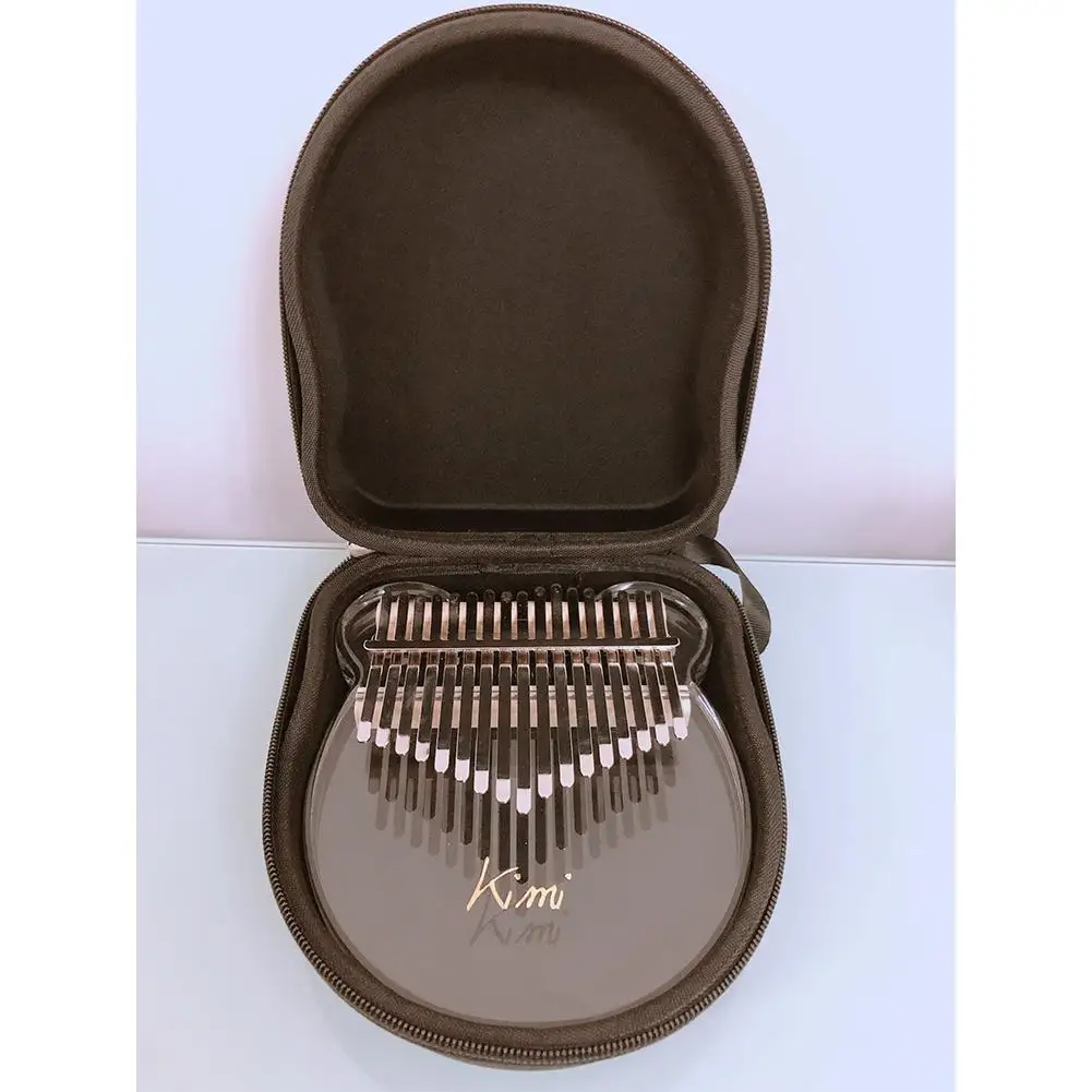 Bolsa de Concerto Chave Kalimba Acrílico Polegar Piano Teclas Mbira Transparente Teclado Instrumento Sintonizador Martelo Kimi Calimba Mini 17 - Image 5