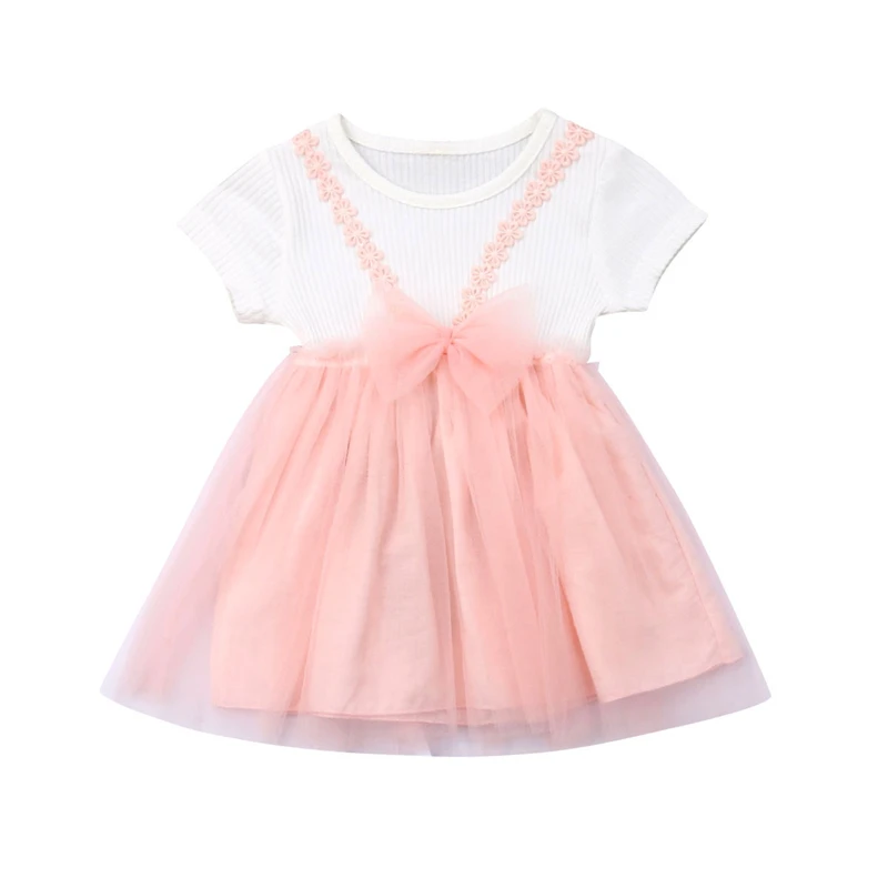 

toddler short sleeve tutu dress Newborn Infant Kid Baby Girl Princess Dress Clothes Lace Tulle Party Flower Girl dress