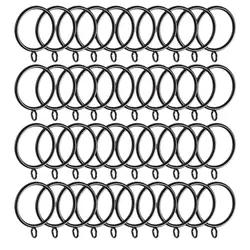 40 шт. занавес кольца, 38 мм внутренний диаметр занавес s кольца подвесные кольца для занавес s и стержней, черный