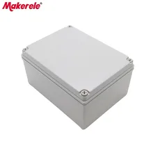 Plastic Box ABS Material Waterproof Junction Connector Boxes Project Electronic Case IP65 Weatherproof Electrical Outlet Box waterproof abs plastic electronic box white case 6 size