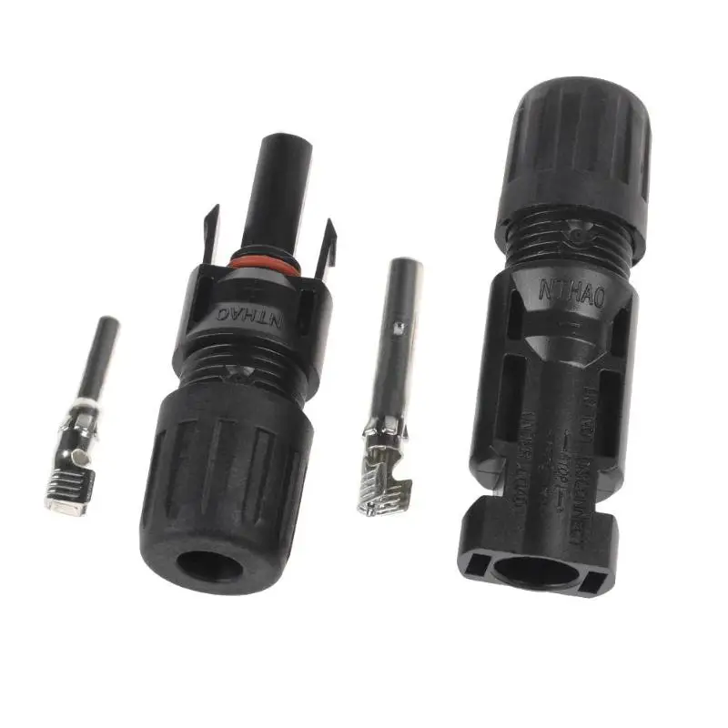 MC4 Male Female Solar Panel Cable Connectors IP67 Waterproof