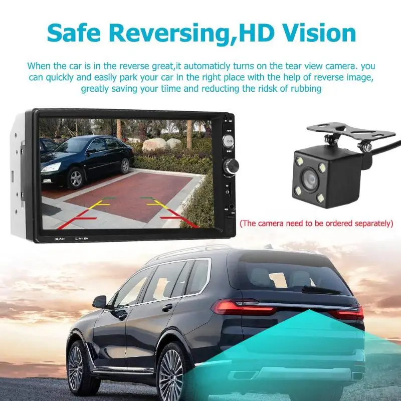 

VODOOL Car Multimedia Player 7011B 7 Inch 1024*600 Car Stereo MP5 Player FM Radio Bluetooth Head Unit Car Intelligent System